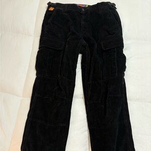 Gymboree Men's Black Corduroy Cargo Pants